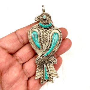 Afghan Tribal Kuchi Handmade Antique Design Traditional Ethnic Vintage Style Unique Pendant Yoga Mala Necklace diy Bohemian Jewelry Findings