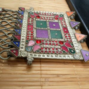 Afghan Tribal Kuchi Pendant Handmade Antique Traditional Belly Dancing Costume Supply Ethnic Vintage Banjara DIY Bohemian Jewelry Findings.