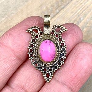 1 Kuchi Pendant Belly Dance Costume Dress Vintage Design Charm Afghan Tribal Wear diy Earrings Yoga Mala Necklace Bohemian Jewelry Findings