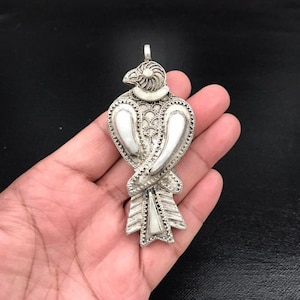Afghan Tribal Kuchi Handmade Antique Design Traditional Ethnic Vintage Style Unique Pendant Yoga Mala Necklace diy Bohemian Jewelry Findings