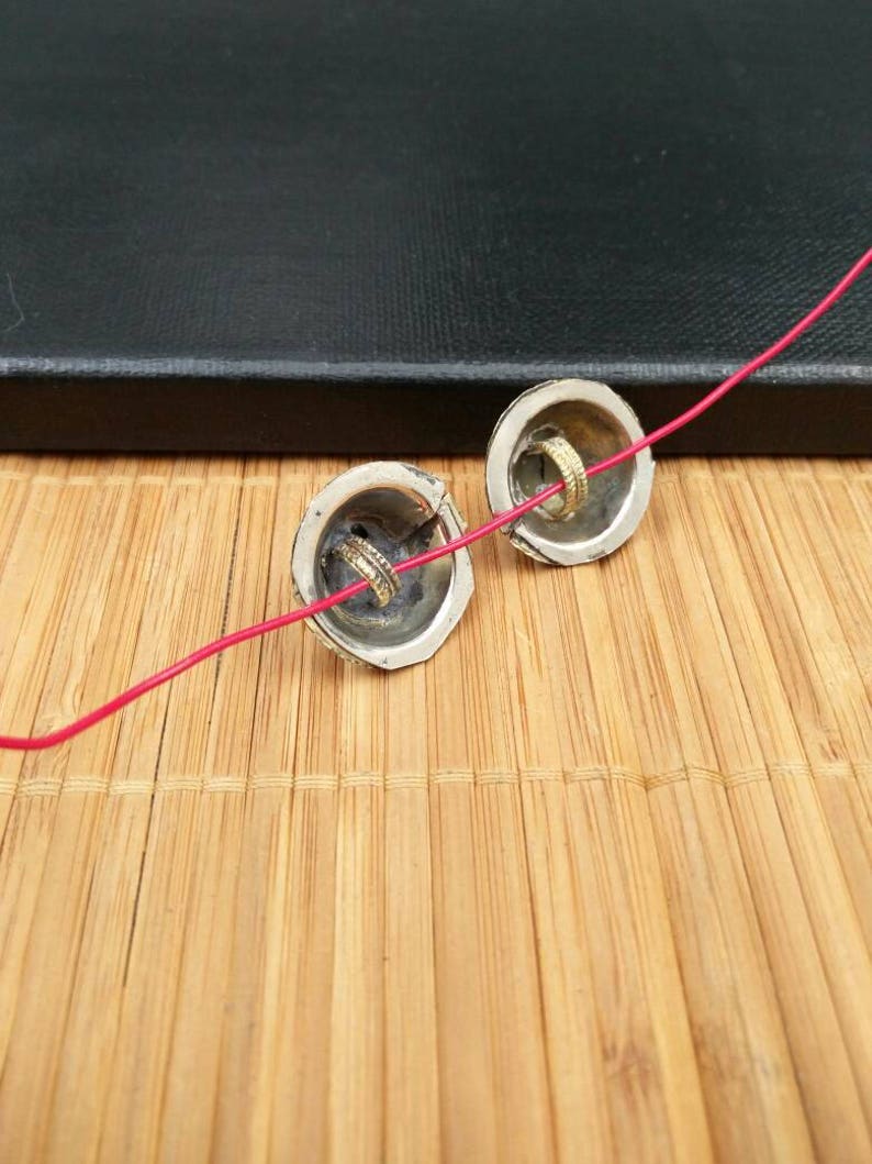 5 Big Waziri Vintage Style Spike Buttons DIY Findings Belly Dancing ...