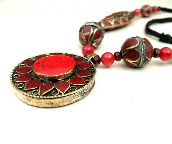 Afghan Tribal Vintage Necklace Beautiful Handmade… - image 3