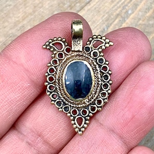 1 Kuchi Pendant Belly Dance Costume Dress Vintage Design Charm Afghan Tribal Wear diy Earrings Yoga Mala Necklace Bohemian Jewelry Findings