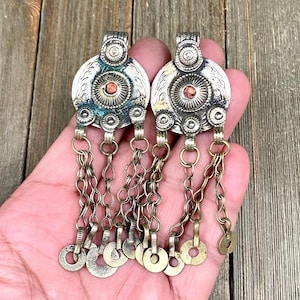 Vintage Münze Anhänger DIY Bauchtanz Kostüm Kleid Traditionelle ethnische antike seltene Charme Afghan Kuchi Tribal Boho Schmuck Zubehör Geschenk
