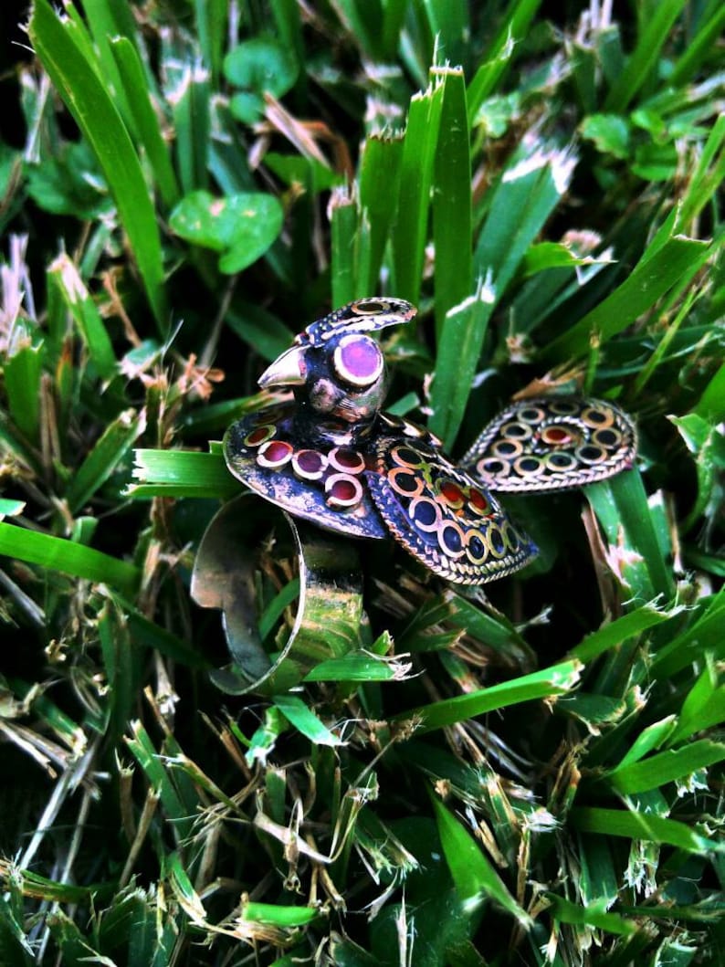 Vintage Handmade Bird Ring Women Afghan Kuchi Jewelry Banjara Tribal Jewelry Boho Gypsy Indian Ring Ethnic Ring Gift for her Belly Dancing.