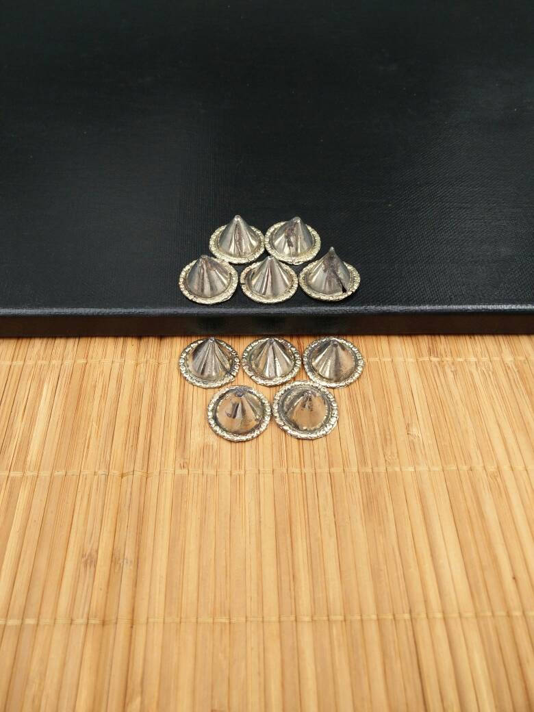 5 Big Waziri Vintage Style Spike Buttons DIY Findings Belly Dancing ...