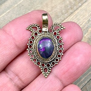 1 Kuchi Pendant Belly Dance Costume Dress Vintage Design Charm Afghan Tribal Wear diy Earrings Yoga Mala Necklace Bohemian Jewelry Findings
