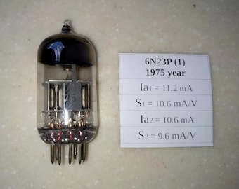 1 tubo triodo Voskhod 6N23P = E88CC, 6DJ8, 6922, con protección gris, año 1975, probado, NUEVO