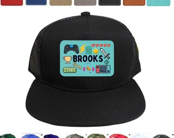 gaming hoed voor jongens, video game hoed voor jongens, video game hoed voor peuter, cadeau voor gamer, gamer hoed, video game hoed, video game snapback hoed