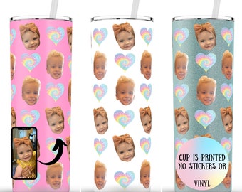 cadeau pour grand-mère, gobelet photo, tasse photo, cadeau pour maman, bas de Noël pour grand-mère, cadeau gigi, cadeau grand-mère, gobelet visage, gobelet de Noël