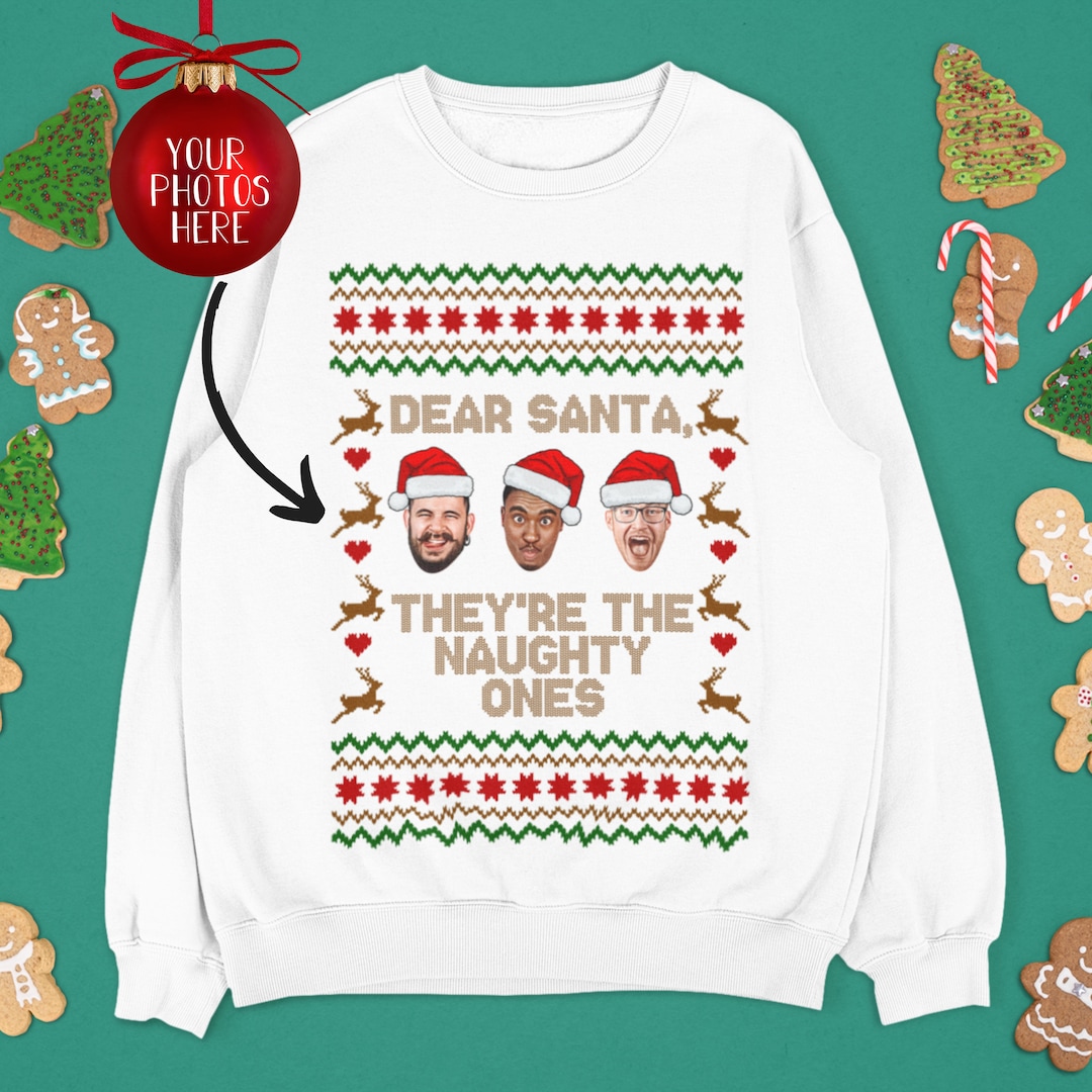 Ugly Christmas Sweater, Tacky Christmas Sweater, Naughty Ones, Ugly