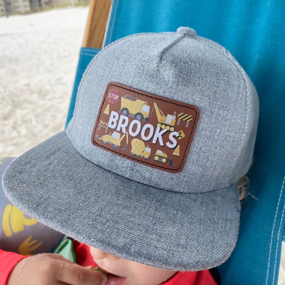 Construction Hat for Boys, Snapback Hat for Boys, Name Hat for Toddler