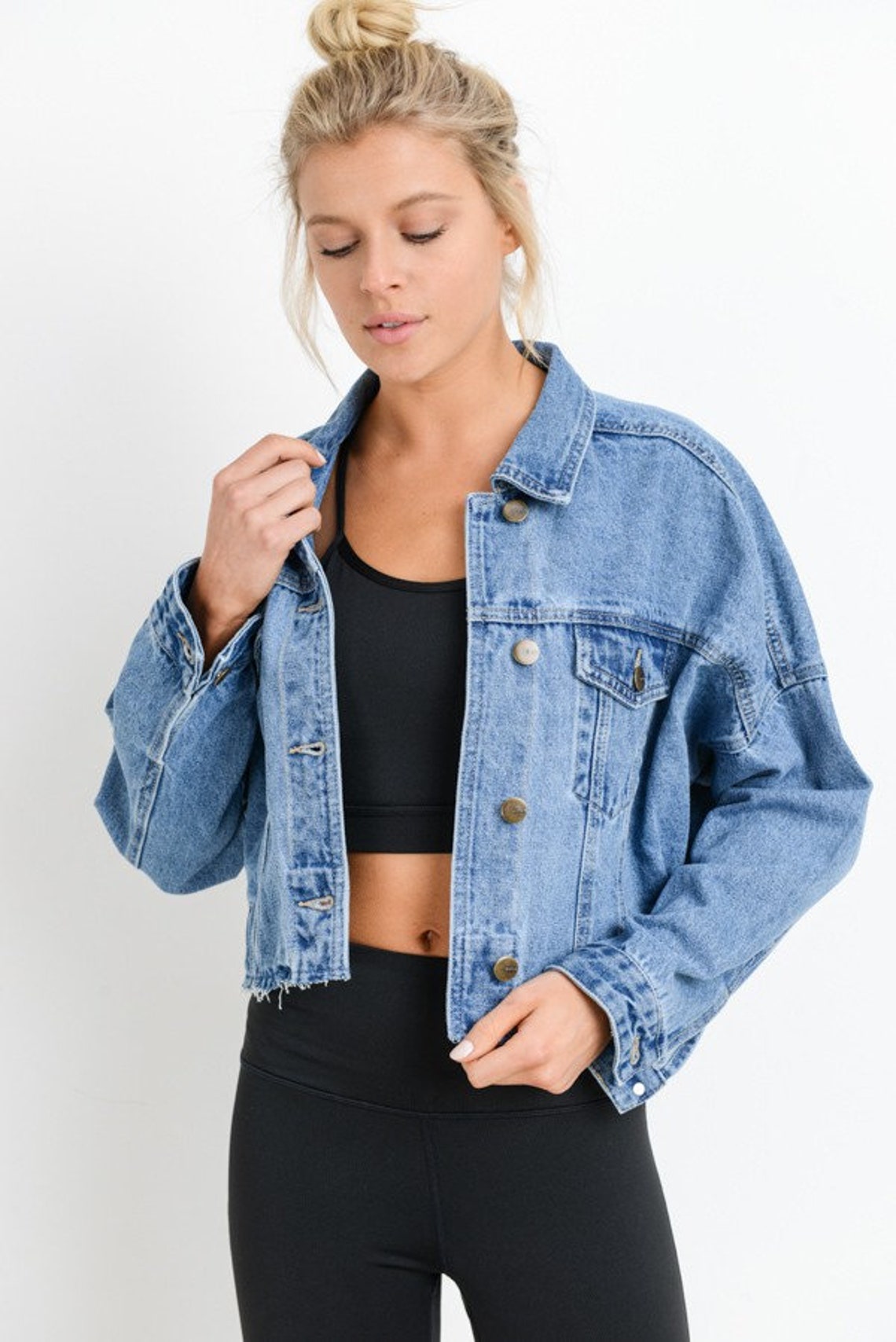 High School Football Jean Jacket School Spirit Jean Jacket Etsy