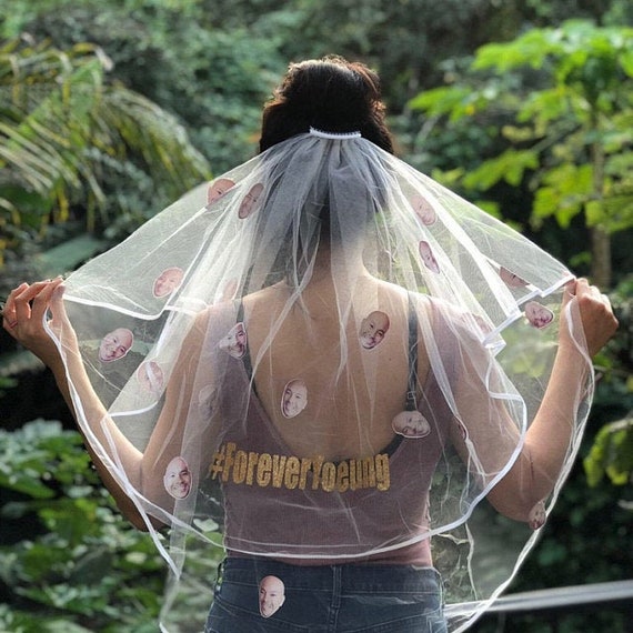 Bachelorette Party Veil Bride Veil For Wedding Bridal Shower Veil Bride To-  Be Veil with Comb Short Wedding Veil