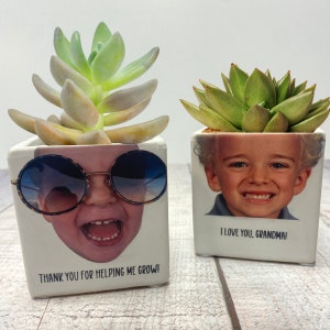 personalisierter Übertopf, Muttertags-Übertopf, Sukkulenten-Übertopf, einzigartiger Übertopf, individueller Blumentopf, Muttertagsgeschenkkorb-Stuffer