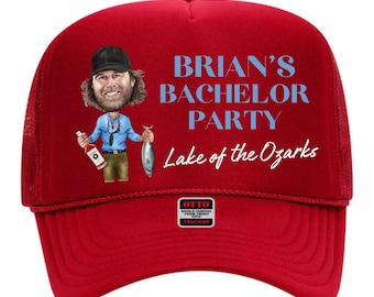 lake of the ozarks - lake of the ozarks bachelor party - lake of the ozarks party - lake of the ozarks trucker hats -  lake party hats