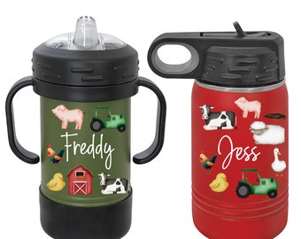 Schnabeltasse vom Bauernhof, niedliche Schnabeltasse vom Bauernhof, Osterkorbfüller, Bauernhof Tier, personalisierte Kinder Schnabeltasse