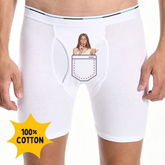 Calzoncillos Bóxer Personalizados Con Foto Y Texto - Regalo Divertido Para Novio, Esposo, Cumpleaños O Navidad