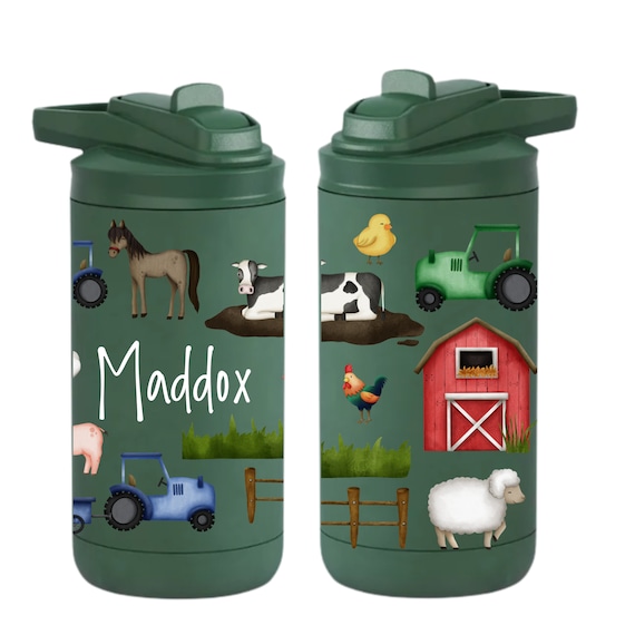 farm tumbler, easter basket filler farm animal gift, personalized kids tumbler, back to school tumbler