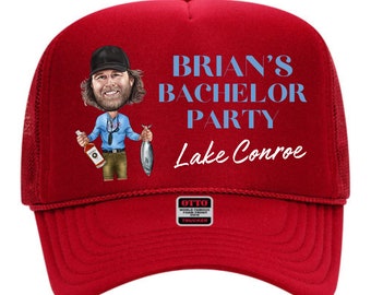 lake conroe hats - lake conroe bachelor party - lake conroe party - lake conroe trucker hats -  lake party hats - snapback lake hat