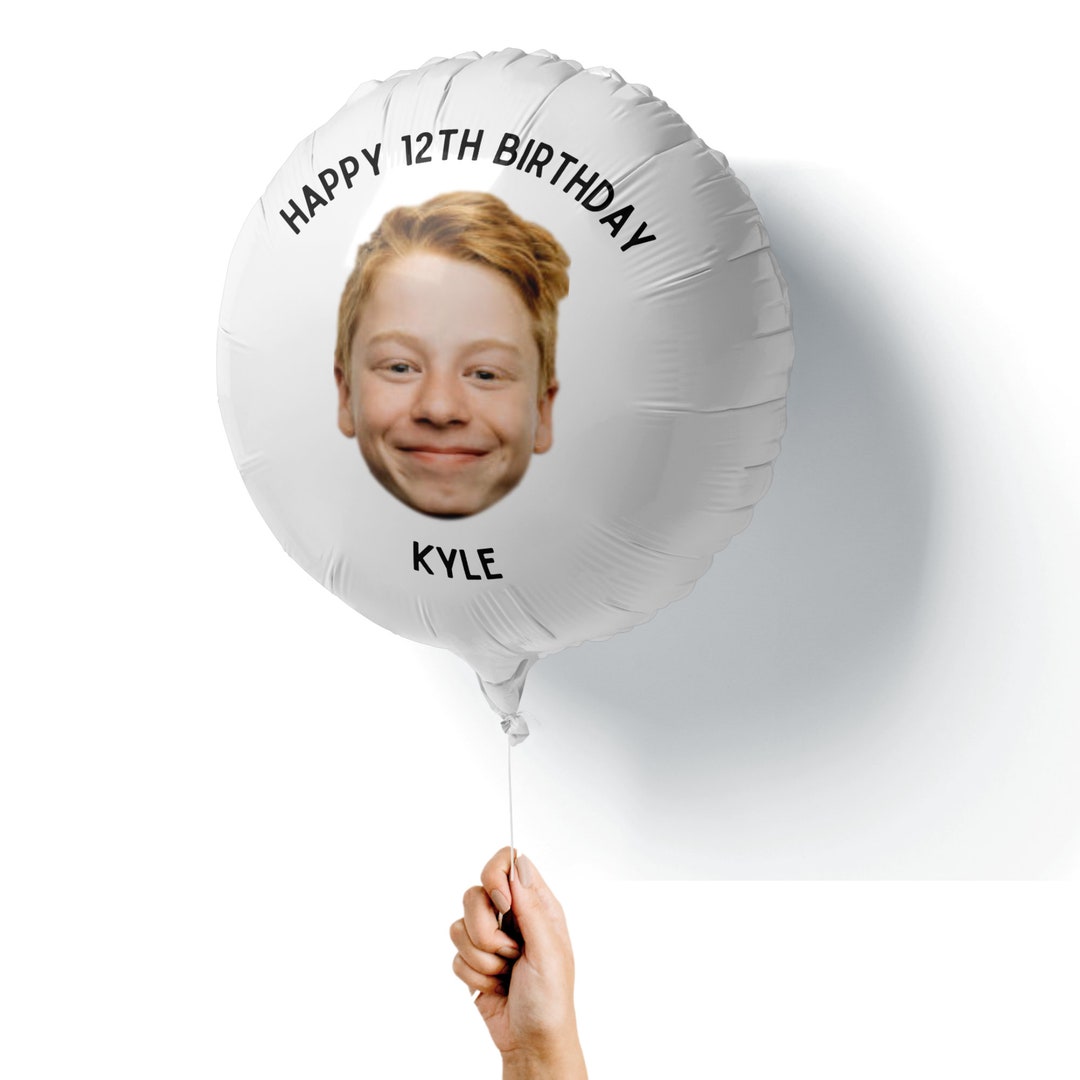 12th Happy Birthday Balloon, Photo Birthday Balloon, 12th Birthday Decoration, Balloon for 12th