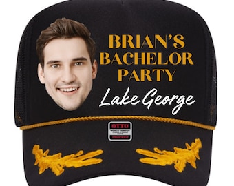 lake george hats - lake george bachelor party - lake george party - lake george trucker hats -  lake party hats - snapback lake hat