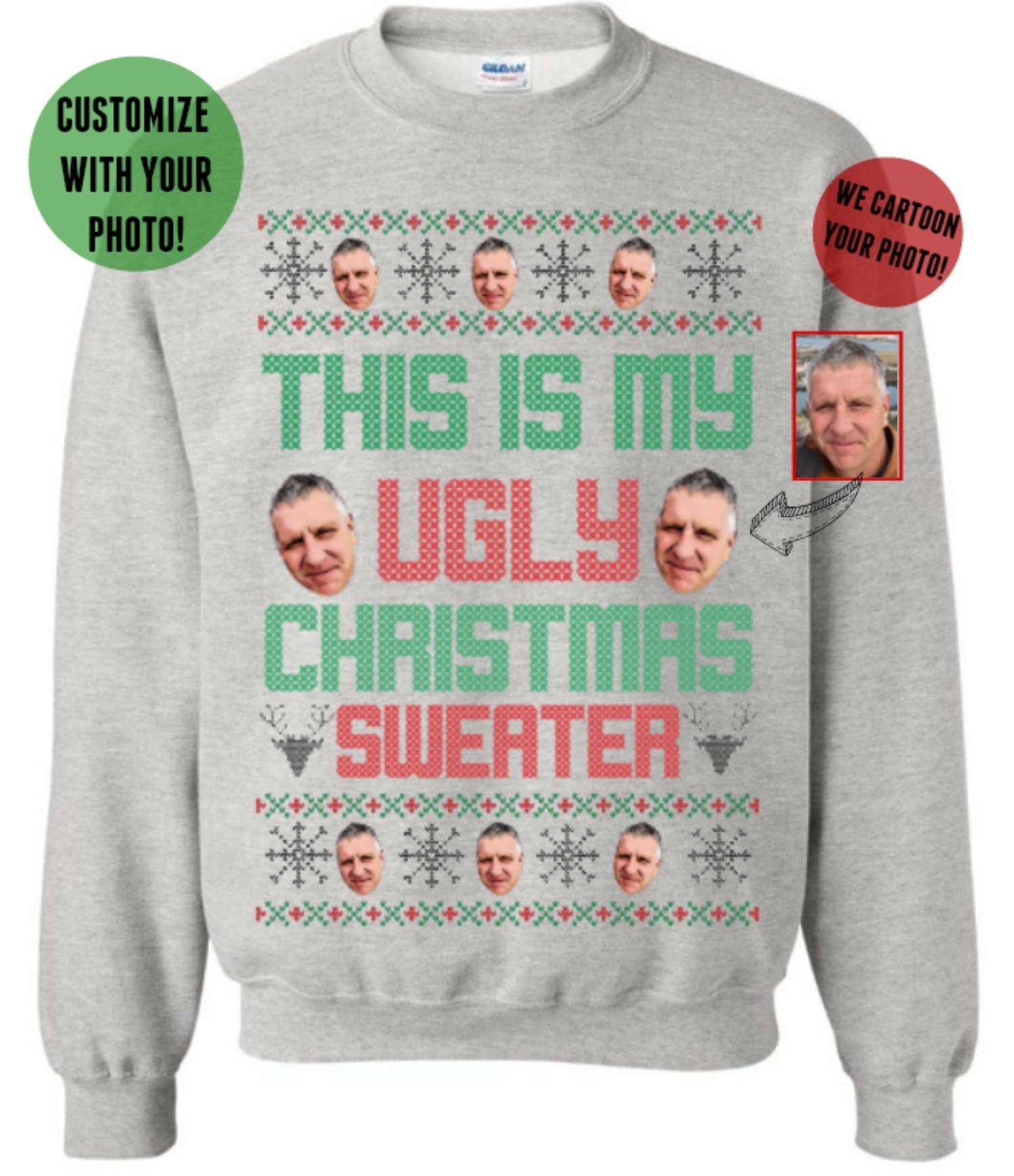 Customizable Ugly Christmas Sweater 