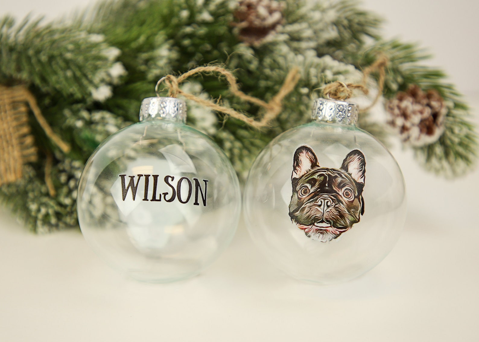 Personalised Dog Christmas Decorations Pet Ornaments: Personalized