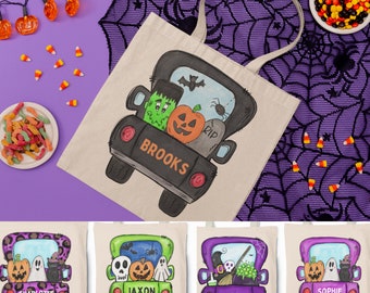 bolsa de dulces de halloween - bolsa de truco o trato - bolsa de halloween personalizada - bolsa de dulces - bolsa de halloween barata - bolsa para dulces - tote de halloween