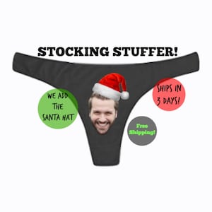stocking stuffer for women - christmas gift for wife - personalized panties - white elephant