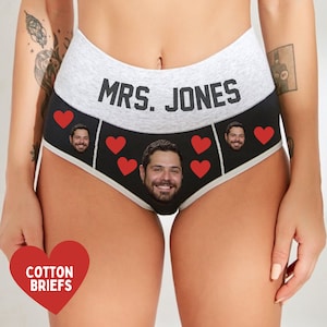 Funny Women's Underwear Personalised Underwear With Your Face Printed on  Them Professionally Printed on Cotton Knickers Face Knickers. -  Norway