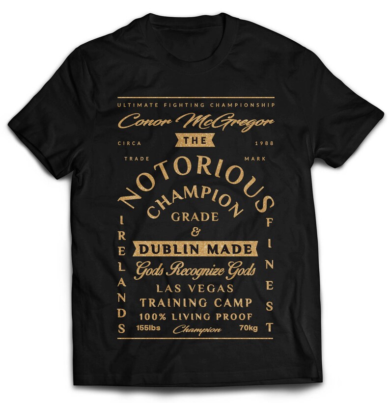 Conor McGregor Ultimate Fighter T-Shirt | Etsy