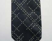 Cravate PIERRE CARDIN bleu Paris 100% soie Made in France