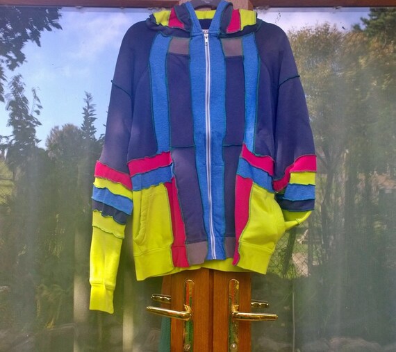Hoody/jacket/unisex Adult Clothing/upcycled Clothing 