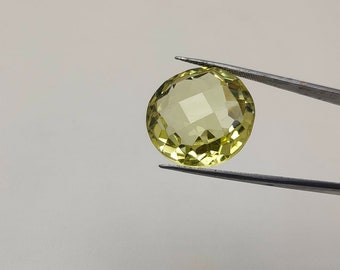 42.43Cts  Natural beautiful Lemon topaz round Loose  Faceted Cut Lab Certified Cabochon Gemstones