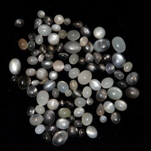 95 pcs lot wholesale natural Milky Moonstone lot mix size and Mix shape Loose cabochons For jewelry Making image 3