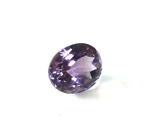 8.40 Cts A+++ Top Quality Natural Purple Brazilian Faceted Amethyst Oval Loose Gemstone 12x14x7 MM Purple Amethyst Cut Stone