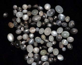 95 pcs lot wholesale natural Milky Moonstone lot mix size and Mix shape Loose cabochons For jewelry Making