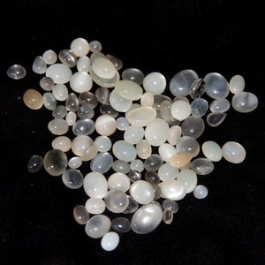 95 pcs lot wholesale natural Milky Moonstone lot mix size and Mix shape Loose cabochons For jewelry Making image 9