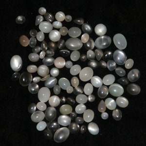 95 pcs lot wholesale natural Milky Moonstone lot mix size and Mix shape Loose cabochons For jewelry Making image 4