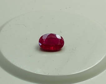 5.54 Cts  Natural Ruby GRS  certificate Oval Shape Gemstone Emerald cut Stone 11.68x8.11x5.73mm For Jewelry Making