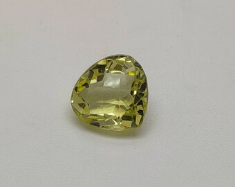 37.08Cts rare Natural Lemon topaz Pear Loose  Faceted Cut Lab Certified Cabochon Gemstones