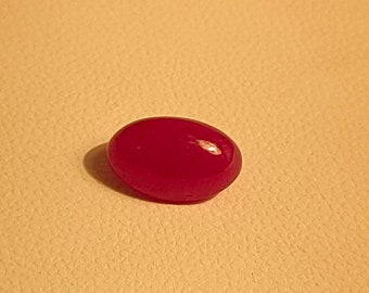 4.70Cts 100% Natural Color Rarest Old Burma (MYANMAR ) Ruby Oval 11.30X7.44X5.64 MM Loose Cabochon Gemstones