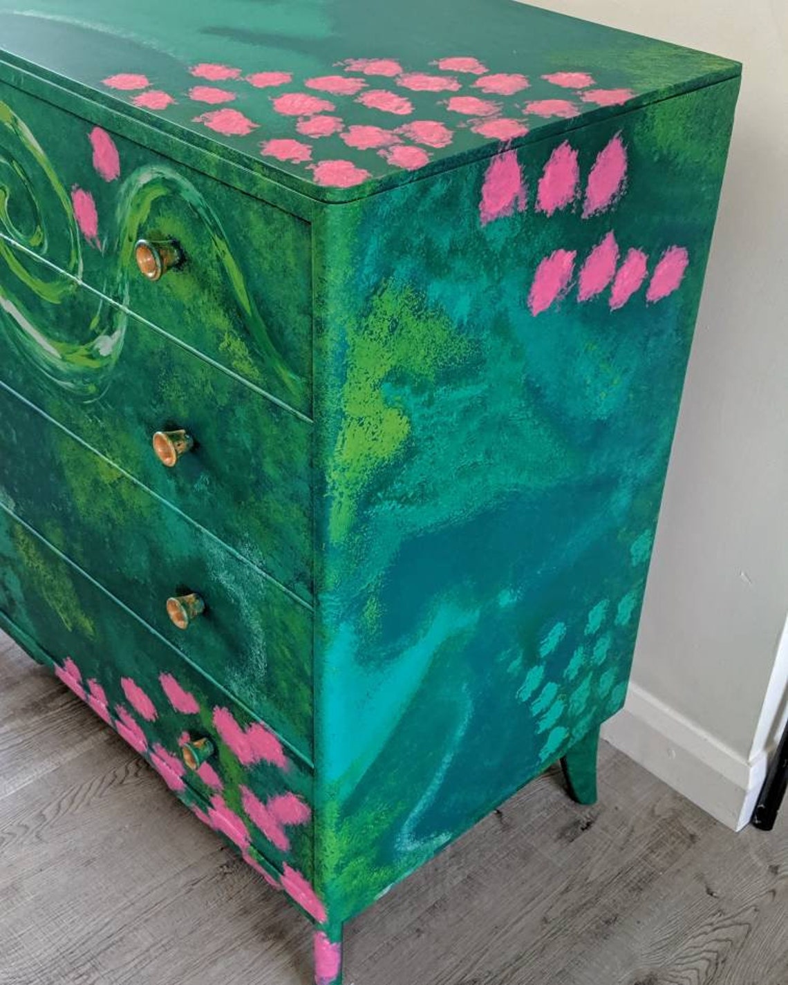 Graffiti Drawers Painted Drawers Cool Office Furniture Etsy UK