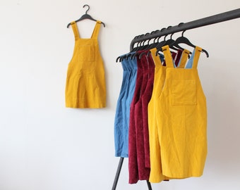 Dress girl 110 - mustard yellow