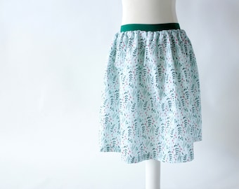 Skirt girls knee length - mint green