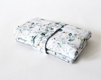 Washable changing mat for on the go - eucalyptus