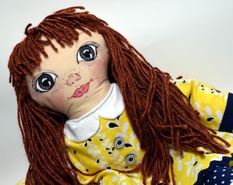 18" Old Fashion Rag Doll,  Christmas Gifts for Girls,  Fabric Doll, Soft Cloth Doll, Baby Doll,  More Options At Site