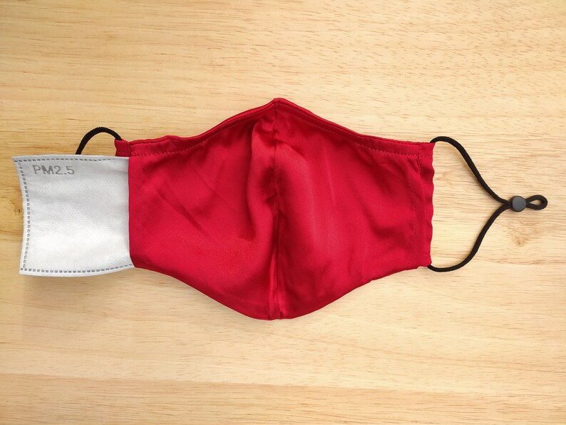 Mulberry 100Silk Face Mask Silk Face mask with Filter Etsy