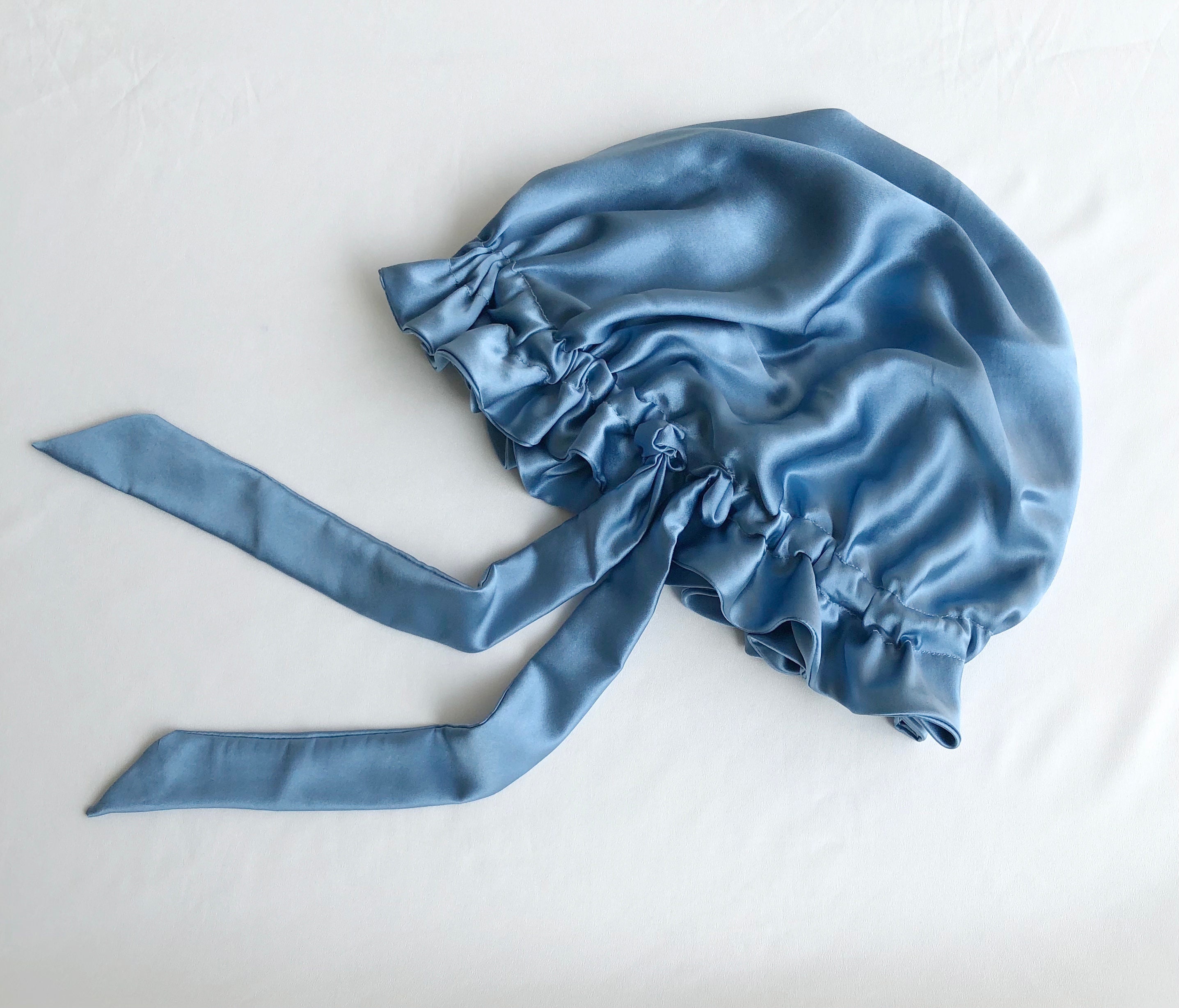 Hat Hut 100% Mulberry Silk Lined Sleep Cap Pure Silk Bonnet for Curly Hair Wrap Bonnet for Sleeping Silk Lined Slouchy Beanie
